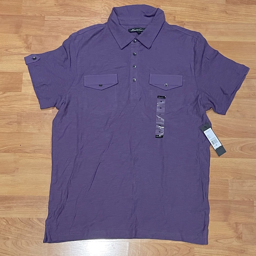 Kenneth Cole Polo with Epaulettes